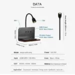 Led Houten Draadloos Opladen Wandlamp Usb Socket Draaibare Lampkop Met Schakelaar Indoor Bed Woonkamer Studie Verlichting 92ed9258 8043 4620 b861 c14de17b0435