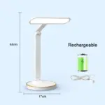 Led-Klok-Tafellamp-Usb-Oplaadbare-Dimbare-Bureaulamp-Plug-In-Led-Licht-Opvouwbare-Oogbescherming-Lezen-Nachtlampje Led Klok Tafellamp Usb Oplaadbare Dimbare Bureaulamp Plug In Led Licht Opvouwbare Oogbescherming Lezen Nachtlampje