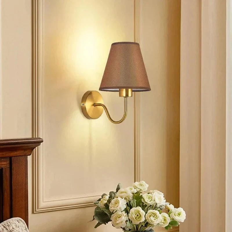 Led Moderne Wandlamp Binnenverlichting Nordic Stof Retro Wandlamp Huis Slaapkamer Nachtkastje Hotel Lamp