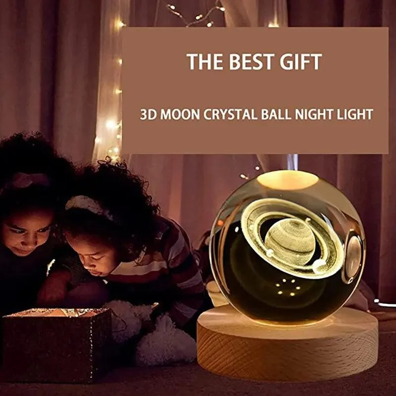 Led Nachtlampje Melkweg Galaxy Solar System Crystal Ball Children Night Lamp Slaapkamer Omgevingslicht Creatief Cadeau Nachtlampje 40342f77 E779 45e9 B343 A88a90223e0e