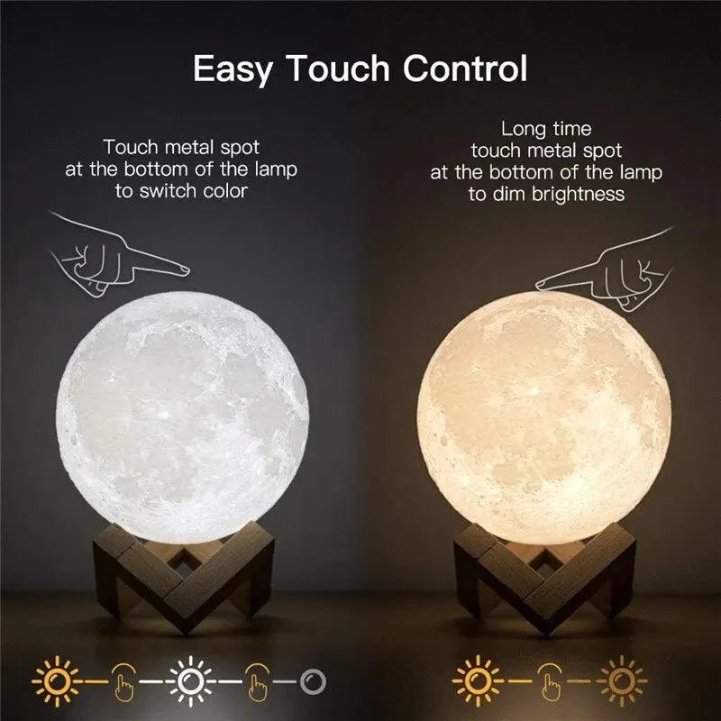 Led Nachtlampje Oplaadbare 3d Print Maanlamp Touch Maanlamp Kinderen Nachtlampje Tafellamp Home Slaapkamer Decor Verjaardagscadeaus D23ceaa4 0dcc 466f 819a 88ea3b1a4746