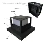 Led Solar Column Light Post Deck Lamp Outdoor Waterdichte Villa Tuin Decor 931c801c d4b2 4448 a561 dbbf53af05af