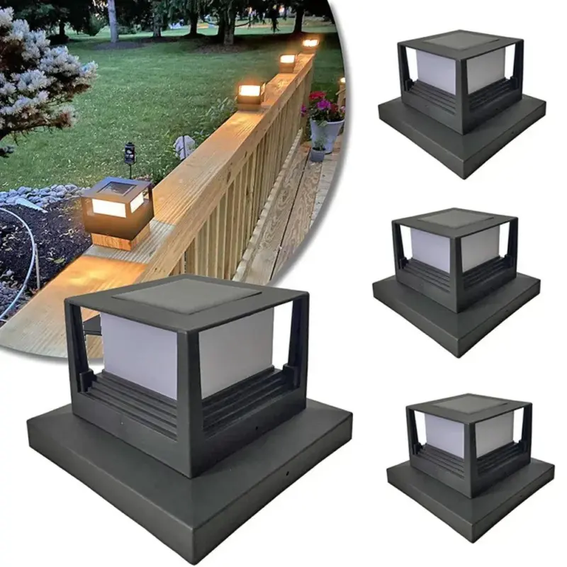 Led Solar Column Light Post Deck Lamp Outdoor Waterdichte Villa Tuin Decor aed308ba 9006 4634 aac0 df047d288b82