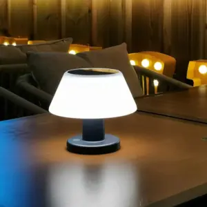 Solar Powered Table Lamp - SolarLight - Waterproof - Dimmable - Wireless Rechargeable