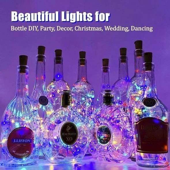 Led Bottle Light Cork Night Light DIY Decor -  - #tag1#