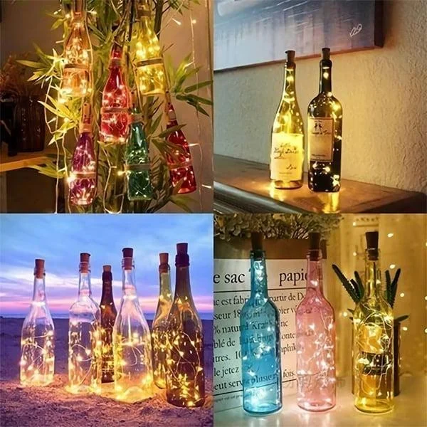 Led Bottle Light Cork Night Light DIY Decor -  - #tag1#