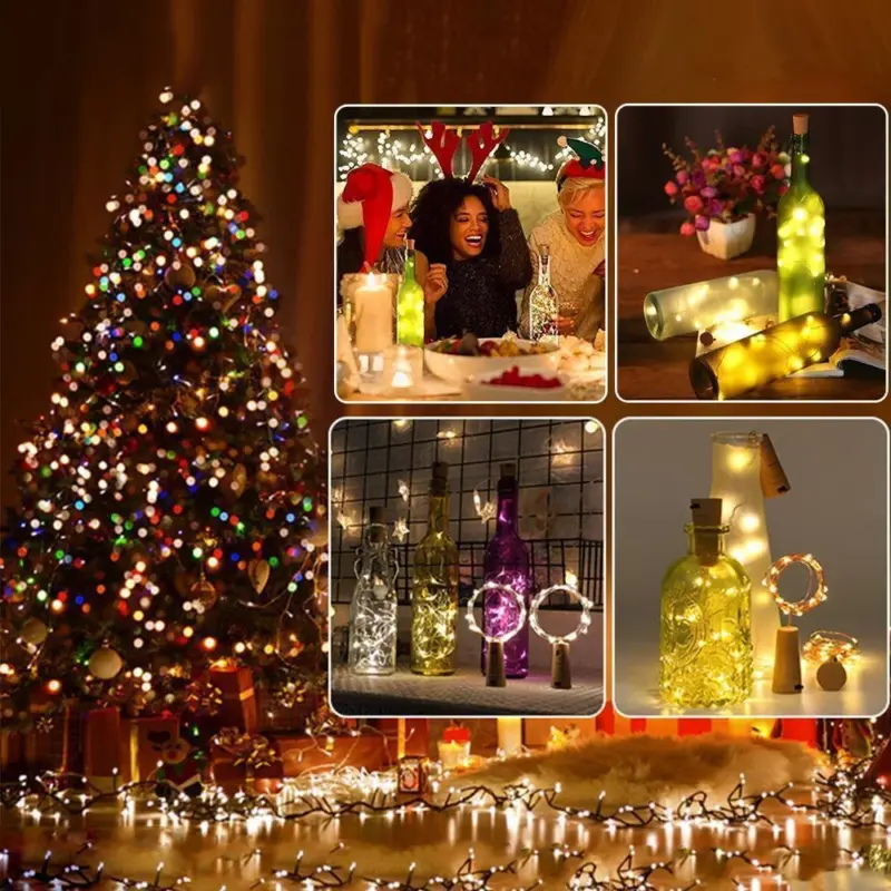 Led Bottle Light Cork Night Light DIY Decor tag1