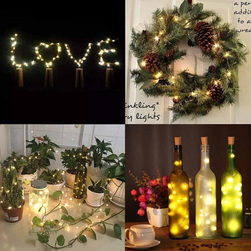 Led Bottle Light Cork Night Light DIY Decor -  - #tag1#
