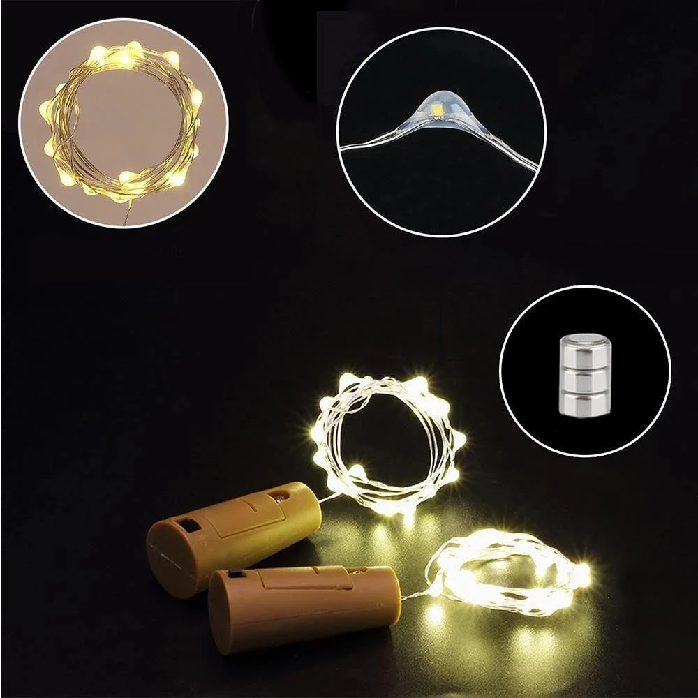 Led Bottle Light Cork Night Light DIY Decor -  - #tag1#