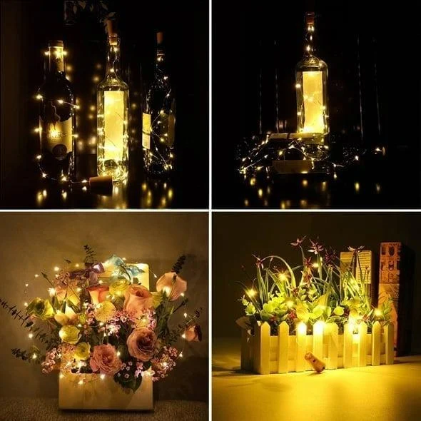 Led Bottle Light Cork Night Light DIY Decor -  - #tag1#