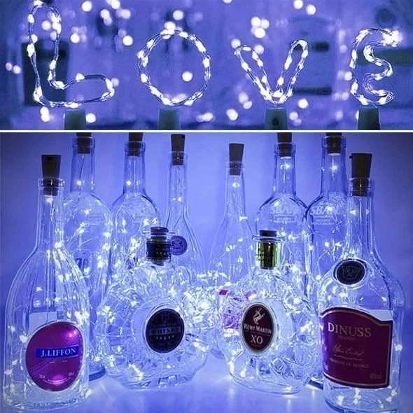 Led Bottle Light Cork Night Light DIY Decor -  - #tag1#