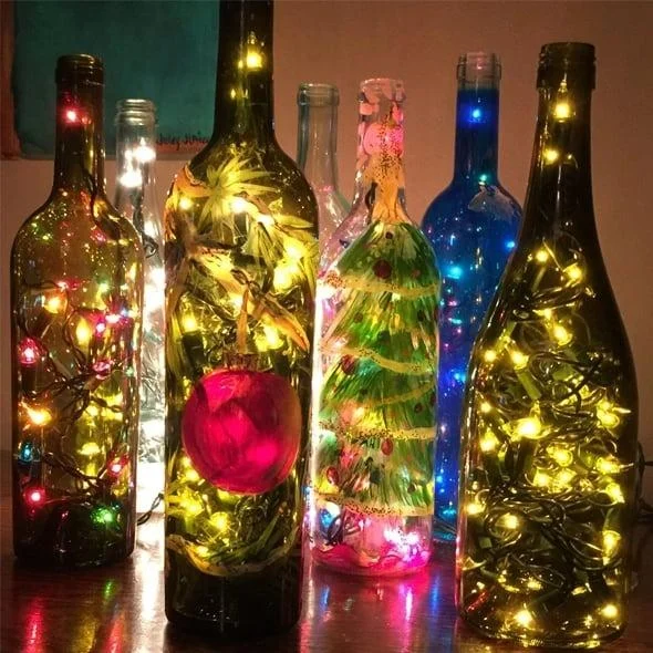 Led Bottle Light Cork Night Light DIY Decor -  - #tag1#