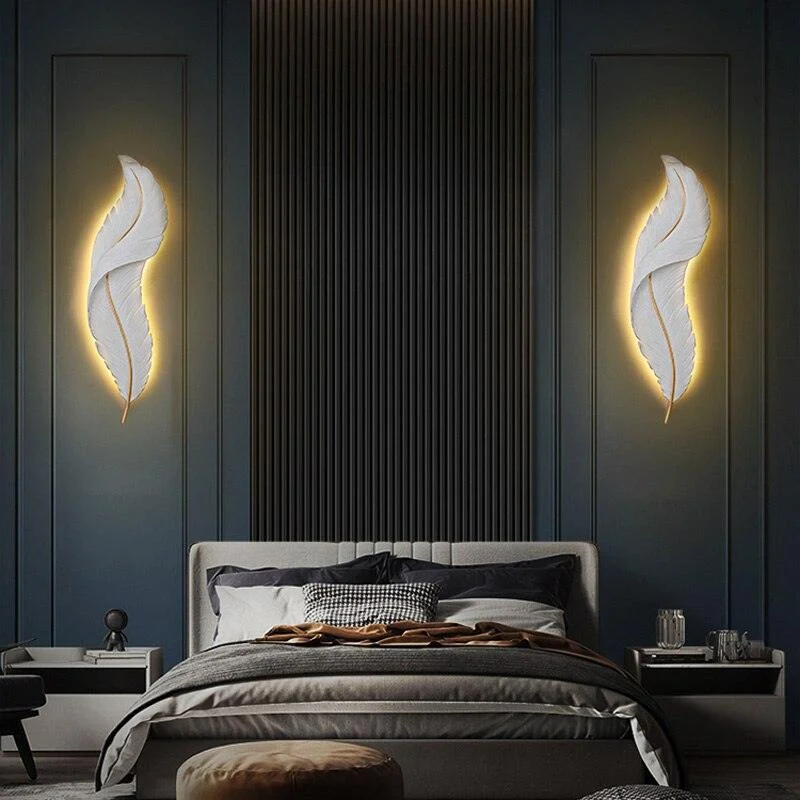 Led Feather Wall Lamp -  - #tag1#