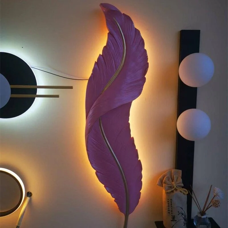 Led Feather Wall Lamp -  - #tag1#