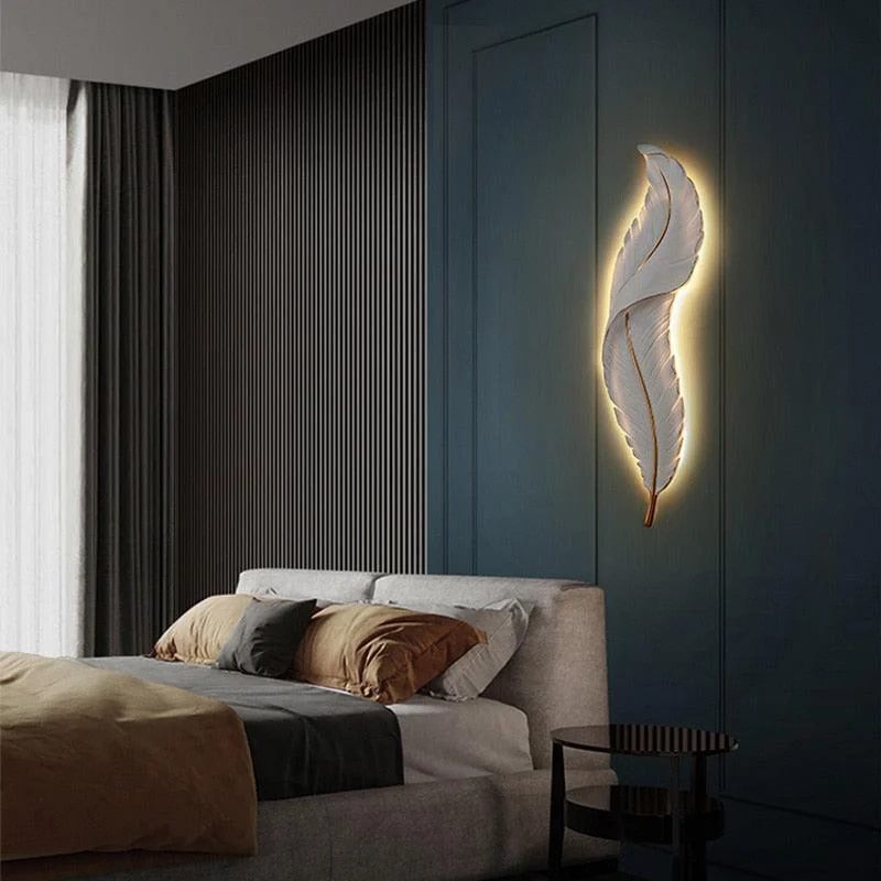 Led Feather Wall Lamp -  - #tag1#