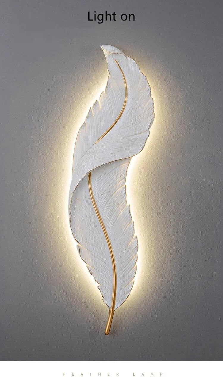 Led Feather Wall Lamp -  - #tag1#