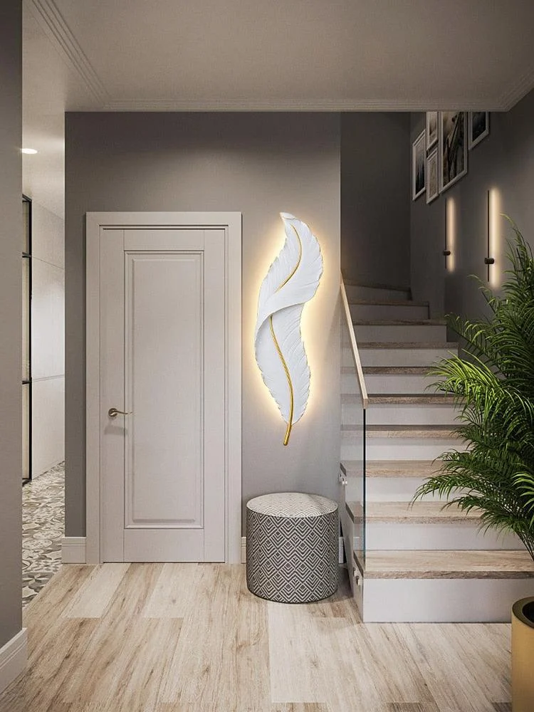 Led Feather Wall Lamp -  - #tag1#