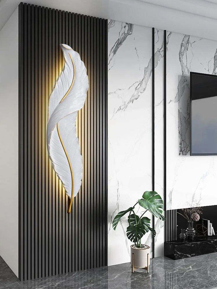 Led Feather Wall Lamp -  - #tag1#