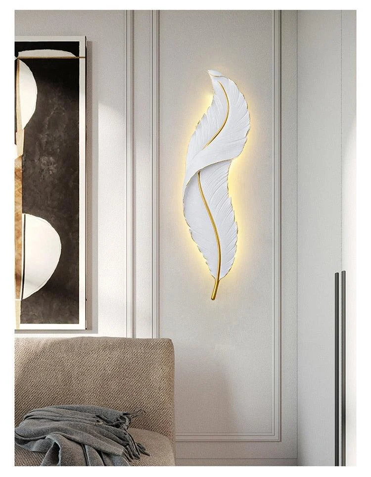 Led Feather Wall Lamp -  - #tag1#