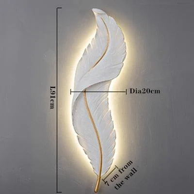 Led Feather Wall Lamp -  - #tag1#