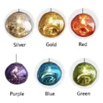 Led Lava Glass Pendant Lights tag1