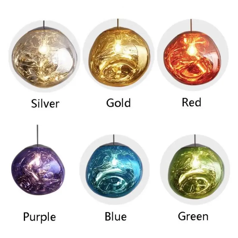 Led Lava Glass Pendant Lights tag1