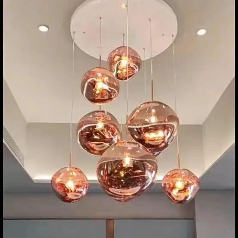 Led Lava Glass Pendant Lights tag1