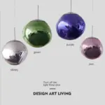 Led Lava Glass Pendant Lights tag1