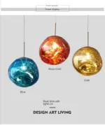 Led Lava Glass Pendant Lights tag1
