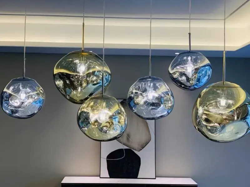 Led Lava Glass Pendant Lights tag1