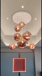 Led Lava Glass Pendant Lights tag1
