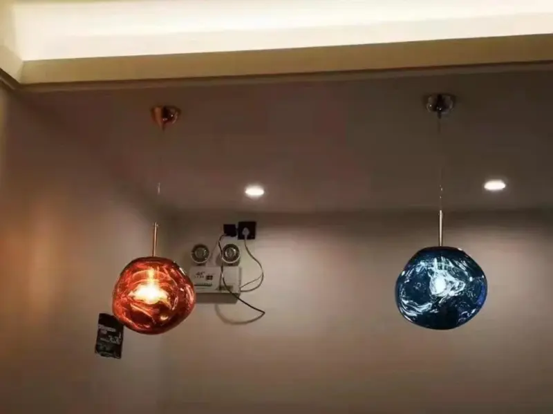 Led Lava Glass Pendant Lights tag1