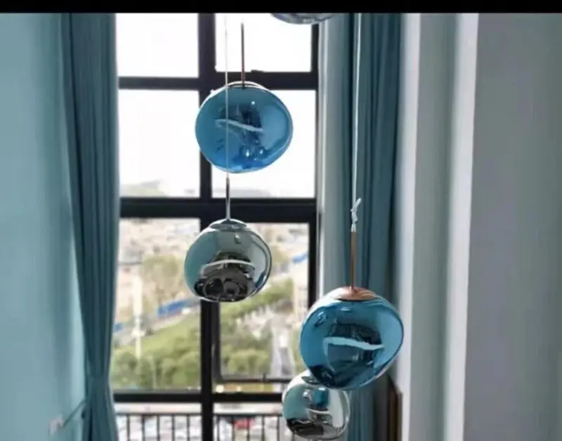 Led Lava Glass Pendant Lights tag1
