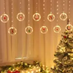 Led_Santa_Snowman_Curtain_Light_With_Rings_-_-4317440 Led Santa Snowman Curtain Light With Rings