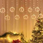 Led_Santa_Snowman_Curtain_Light_With_Rings_-_-4317458 Led Santa Snowman Curtain Light With Rings