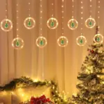 Led_Santa_Snowman_Curtain_Light_With_Rings_-_-4317471 Led Santa Snowman Curtain Light With Rings