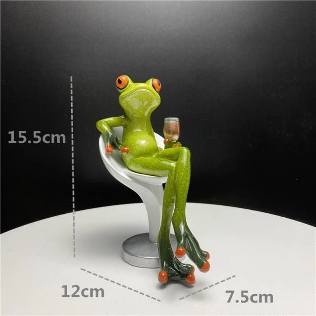 Leggy Frog Figurines - Homeko