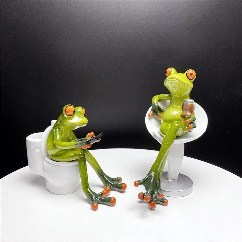 Leggy Frog Figurines - Homeko