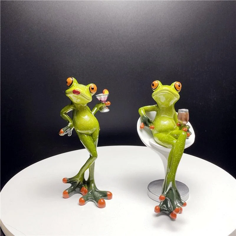 Leggy Frog Figurines - Homeko