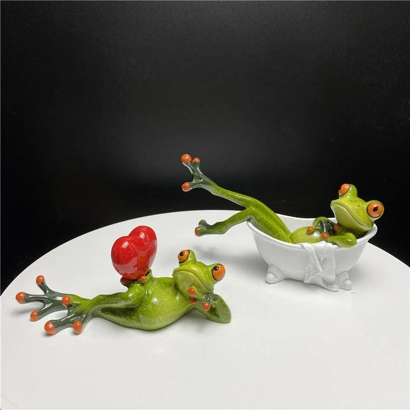 Leggy Frog Figurines - Homeko