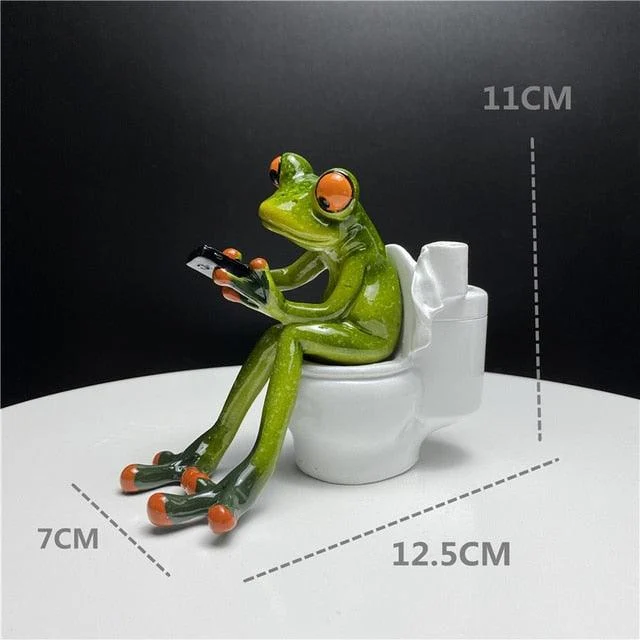 Leggy Frog Figurines - Homeko