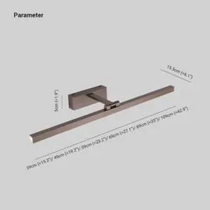 Leigh Modern LED Wall Lamp - Mirror Front - 3 Colors - Metal