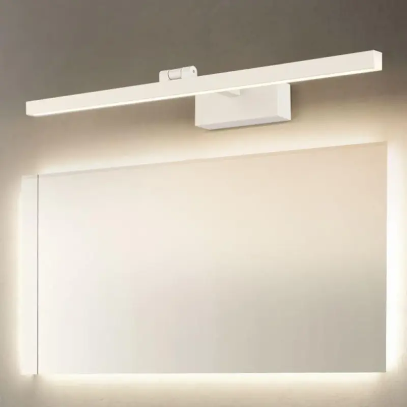 Leigh Modern LED Wall Lamp Mirror Front 3 Colors Metal tag1