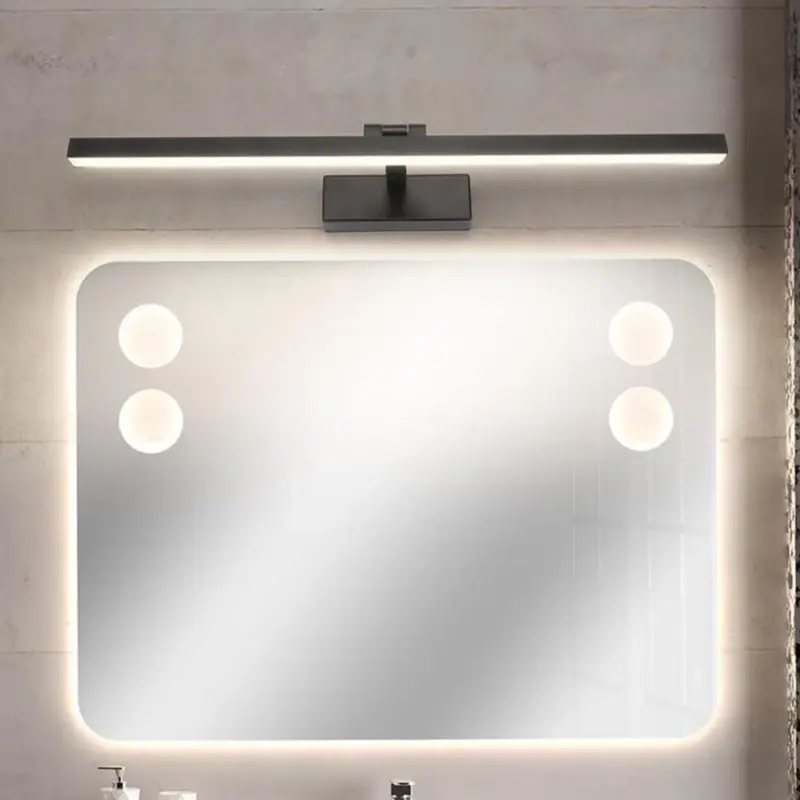 Leigh Modern LED Wall Lamp Mirror Front 3 Colors Metal tag1