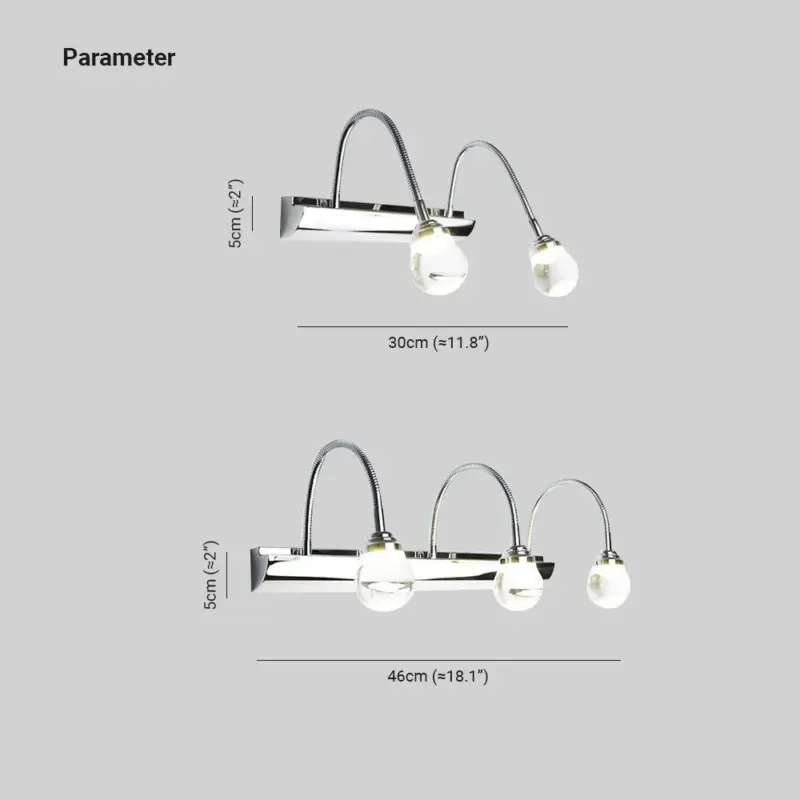 Leigh Modern LED Wall Lamp White Living Bathroom Metal Acrylic 2 3 Lights tag1