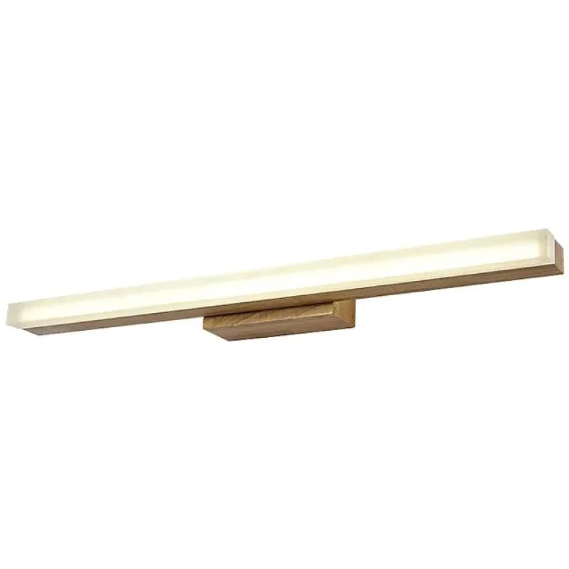 Leigh Modern Linear LED Wall Lamp - Bathroom/Living Room - Wood -  - #tag1#