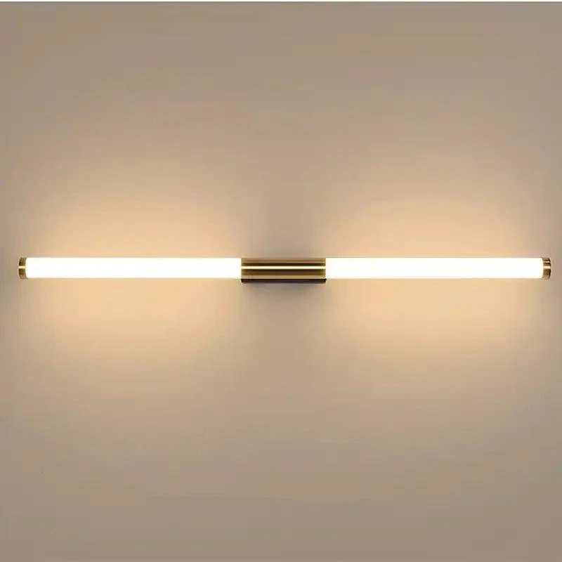 Leigh Simple Modern Linear LED Wall Lamp White Gold Bedroom Metal -  - #tag1#