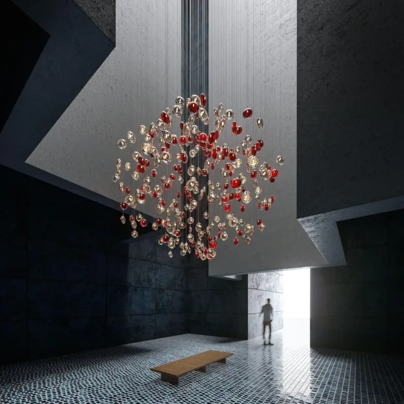 Lens Glass Pendant Lamp
