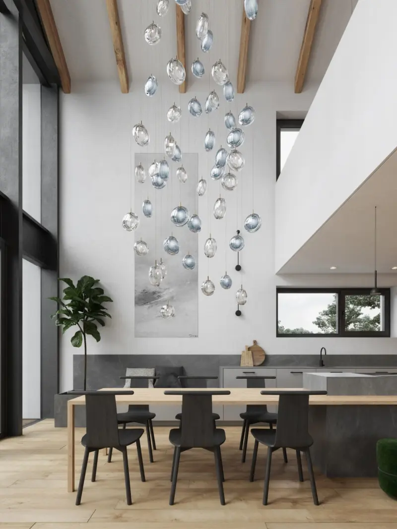 Lens Glass Pendant Lamp