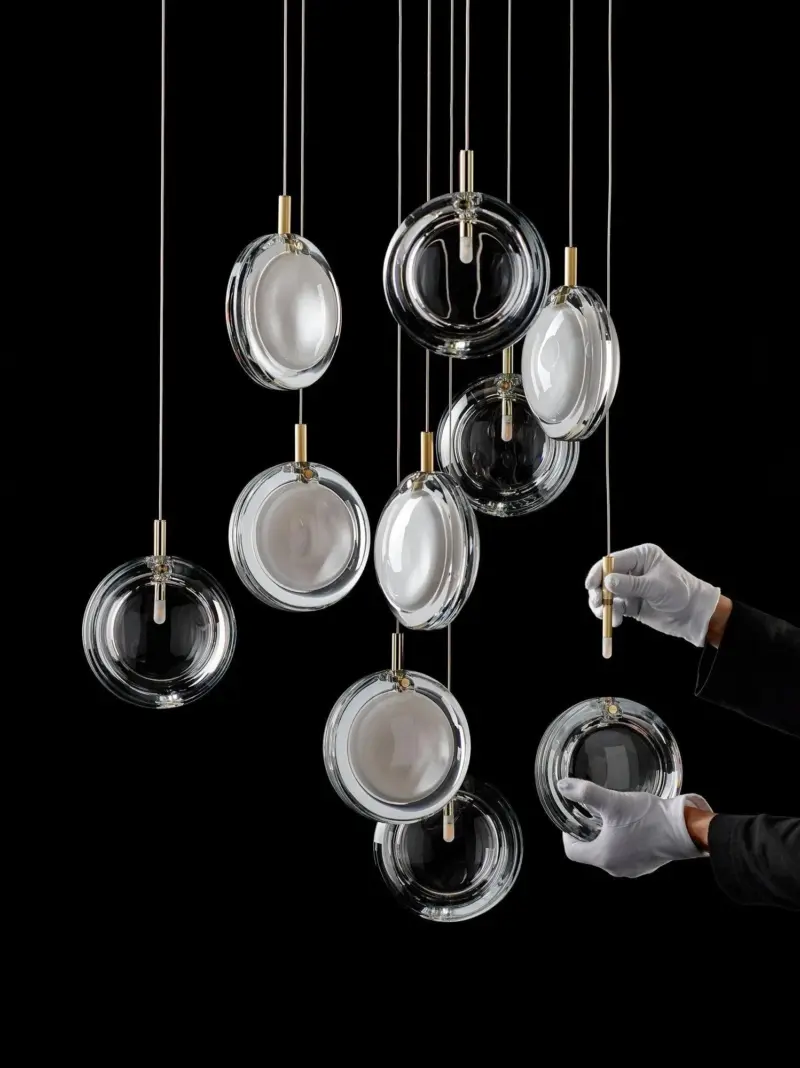 Lens Glass Pendant Lamp